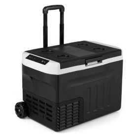 12V Car Refrigerator Car Refrigerator Car Refrigerator (Color: Black, size: M (32QT))