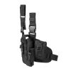 Tactical Drop Leg Holster for Right or Left Hand, Adjustable Thigh Holster with Utility Pouches and Secure Retention Straps