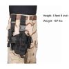 Tactical Drop Leg Holster for Right or Left Hand, Adjustable Thigh Holster with Utility Pouches and Secure Retention Straps