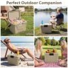 Portable Cooler Hard Shell Ice Chest for Outdoor Picnic
